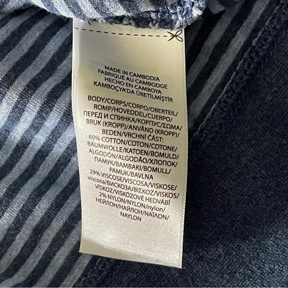 Polo Ralph Lauren Cotton 1/4 Zip Size XL Blue Stripe Pullover Blue Pony Nautical - Picture 6 of 9